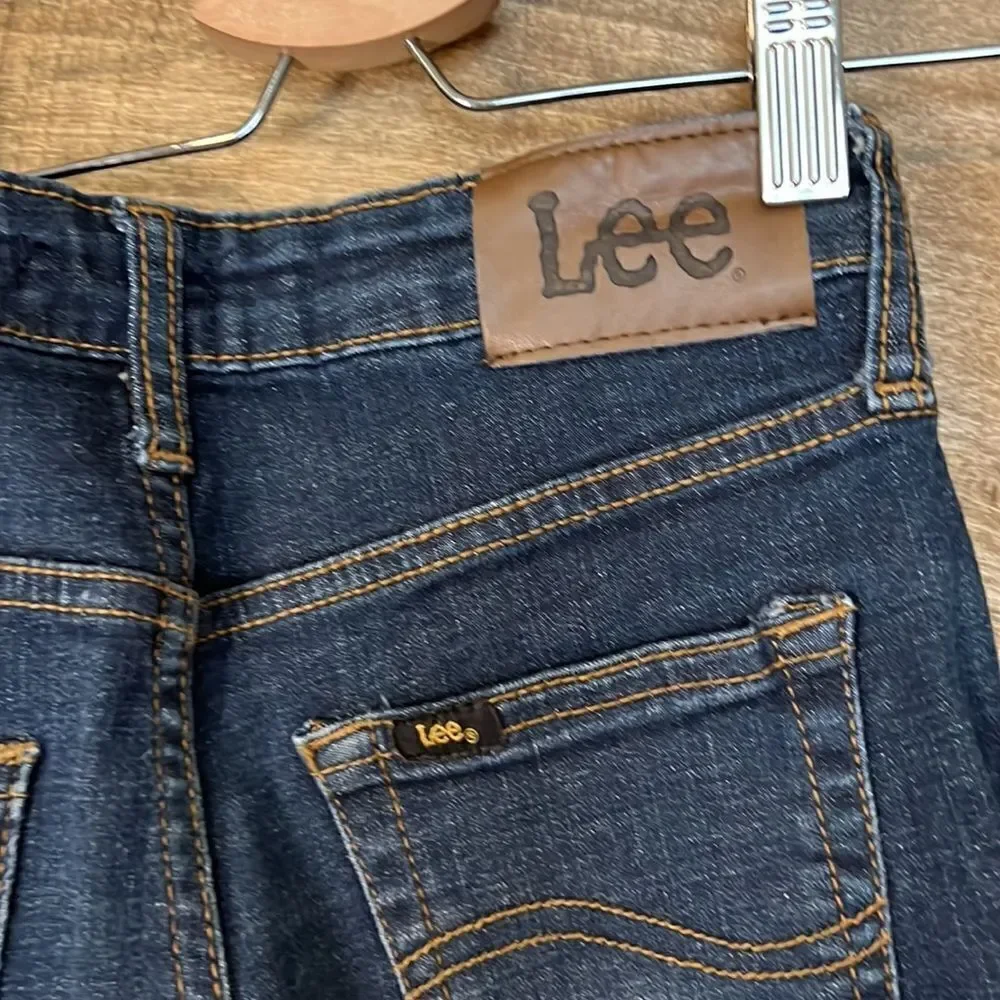 Lee Kids Jeans Skinny Fit Straight Leg Dark Wash Size 10‎ Slim